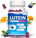 Lutein Gummies, 12 en 1 Lutein y Zeaxanthin Suplementos Vitaminas Ojo Gummies para Adultos, Suplemento de Salud Ocular con Múltiple Vitamina para la Promoción del Ojo & Visión - 60 Gummies