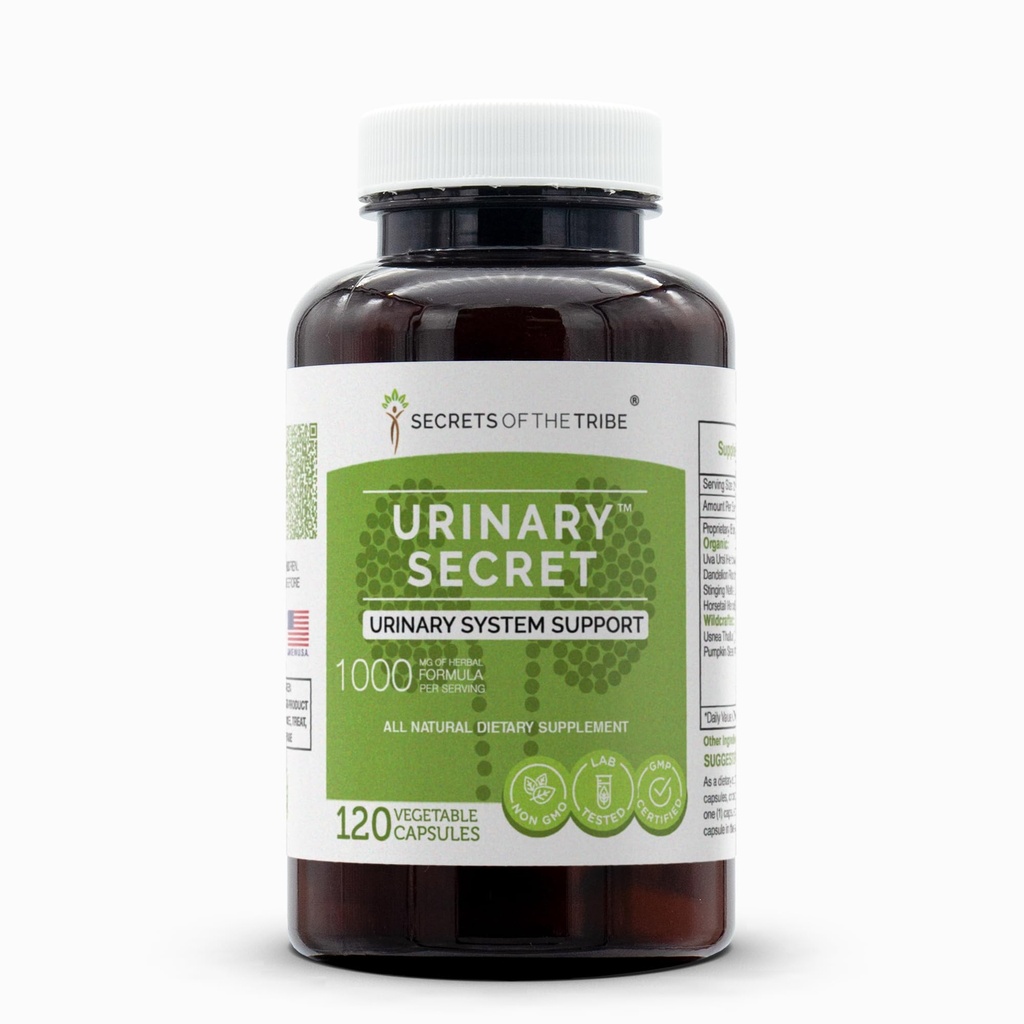 Secrets of the Tribe - Urinary Secret, Urinary System Support, Herbal Supplement Blend (120 Capsules)