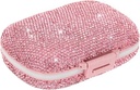 Cute Pill Organizer Funda de peluquería pequeña para la medicina del púrpura Vitamina Container Daily Pill Box Container for Women Travel Medicine Kit(Pink)