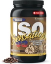Ultimate Nutrition Whey Protein Isolate Powder with Glutamine Complex, ISO Sensation 93 - Whey Protein Powder with Añadido Colostrum for Enhanced Recovery, Immunity & Gut Health - Café Brasil, 2lbs