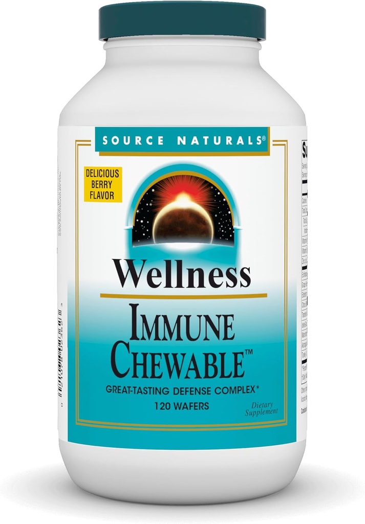 Fuente Natural Wellness Immune Chewable, Complejo de Defensa de Gran Cata*, 120 Wafers