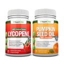 NutriONN Pumpkin Seed Oil Softgels Lycopene Capsules Combo - Asistencia dirigida para la salud de la próstata &amp; orina