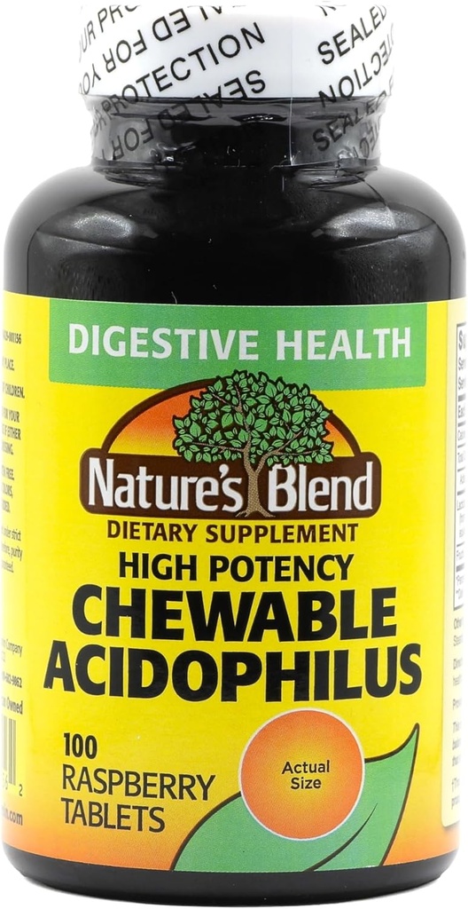 Suplemento Probiótico Blend Acidophilus de la naturaleza - 100 cápsulas de alta potencia - Salud Digestiva, Equilibrio Gut Flora