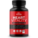 Apoyo al corazón y suplemento de flujo sanguíneo, 120 cápsulas, soporta la salud cardiovascular, colesterol saludable, triglicérida, Homocisteína, CRP Levels ← Función naturalmente circulatoria
