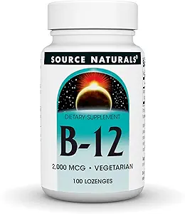 Source Naturals Vitamin B-12, 2000 mcg Supports Energy Production - 100 Lozenges