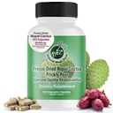 Cápsulas Nopal Cactus - Congelar Prickly Pear Extracto - Suplemento de fibra para la salud metabólica - Rico en Betalains & Nitrates - No GMO - 120 Cápsulas Veggie (1 Botella)