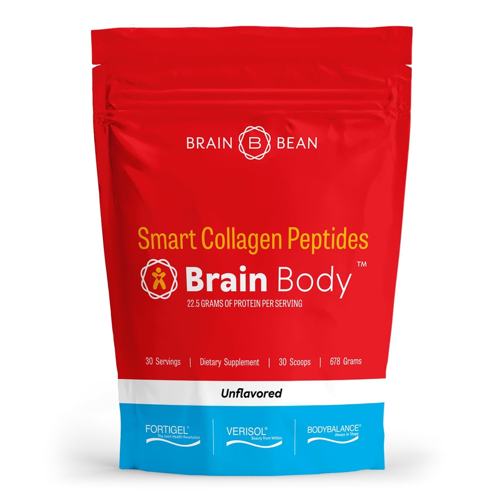 Colágeno del cuerpo del cerebro Peptides Polvo - Vital Proteína &amp; Colágeno Suplemento para Hombres Mujer - Hidrolyzed Tipo I " III para el cabello, la piel, las uñas " salud conjunta - 30 servidumbre - 678g