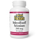 Natural Factors, SelenoExcell Selenium 200mcg, Antioxidant & Immune Support, 90 Capsules