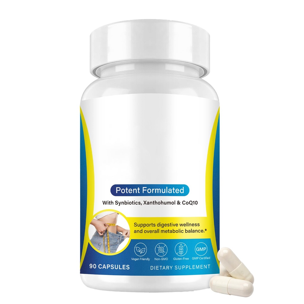 asusxcli GLP-1 Supplement - Dietary Supplement -Synbiotics - Curb Appetite, Boost Metabolism & Support Gut Health for Women & Men Lean Body Support - 70 Capsules