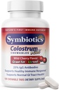 Symbiotics Colostrum 120ct Chewables Plus - Immunity Support for Adult &amp; Kids - Lactoferrin Supplement " Colostrum Protein - Supports Digestion " Gut - 25% lgG Anticuerpos, Gluten Free - Wild Cherry