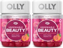 OLLY Undeniable Beauty Gummy, for Hair, Skin, Nails, Biotin, Vitamina C, Keratin, Chewable Suplemento, Grapefruit, 30 Day Supply - 120 Count