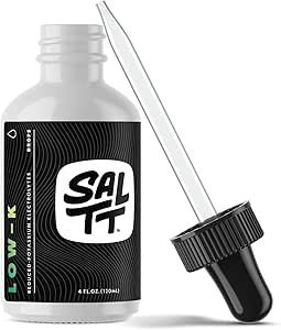 SALTT Low-K Fasting Drops TEN Sodium and Ionic Magnesium Fasting Suplementos Minerales de ayuno intermitente ← Electrolyte Replenisher TEN 120ml Dropper Bottle
