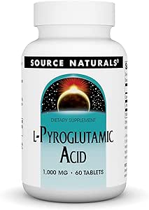 Source Naturals L-Pyroglutamic Acid Dietary Supplement - 60 Tablets