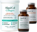 ALGAECAL Bone Builder &amp; Collagen Bundle – Collagen Clínicamente Aportado con Verisol, Fortibone, Fortigel + Calcio Planta-Basado, Estroncio, D3, K2, Magnesio &amp; 16 Nutrientes para Belleza &amp; Bone Health
