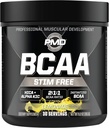 PMD Sports BCAA Aminoácidos libres de estímulo - Mejor rendimiento de entrenamiento, recuperación mejorada, energía diaria, constructor de músculos y sparing muscular - BCAA Powder Drink Mix - Lemonade (30 servidos)