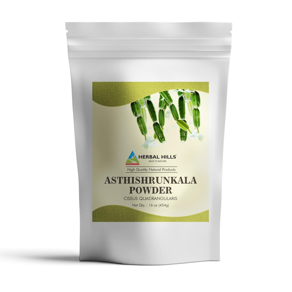 Herbal Hills Asthishrunkala Powder Cissus Quadrangularis | 16 oz (454 GMS)
