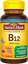 Nature Made Vitamina B12 1000 mcg, Easy to Take Sublingual B12 for Energy Metabolism Support, 50 Sugar Free Fast Dissolve Tablets, 50 Day Supply
