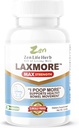 ZEN LIFE HERB LAXMORE I Poop More Max Strength 100% Natural Plant-Based Suplemento (60 cápsulas)