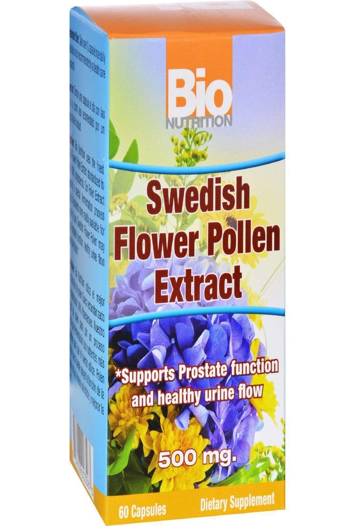 Bio Nutrition Swedish Flower Pollen Extract, 500 Mg, 60 Conde