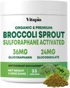 Vitapia Orgánica Broccoli Sprout Powder - Alto en Sulforaphane & Antioxidante, Cognitive Health Support - 30 Day Supply - Non GMO & Gluten Free, 33 Servings (Pack of 1)