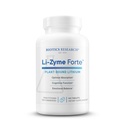 Investigación Biotica Li Zyme Forte Litio de Litio de Libra con origen vegetal, fitoquímico, soporta Función cerebral, memoria y soporte de humor,100 Tabletas