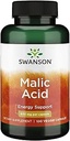 Swanson Malic Acid - Natural Supplement Promoting Cellular Energy Production - Supplement Formula to Help Nourish & Energizes Muscles - (100 Veggie Capsules, 600mg Each)