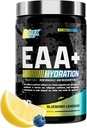 Nutrex Research EAA Hydration ← EAAs + BCAA Powder ← Recuperación de músculos, fuerza, construcción de músculos, duración 8G Aminoácidos esenciales + electrolitos  durable Blueberry Lemonade 30 Servimientos