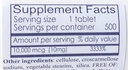 Saludable Biotina natural 10,000 mcg (500 Tabletas) para el crecimiento del cabello, la piel, uñas fuertes, biotina 10mg