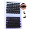 Geeneiya Eyelash Clusters Full Lash Extension Mink Thick Cluster Eyelash Extensions 10-18MM Cluster Lashes Individual Wispy Fake Eyelashes, Not Kit (60D+80D, 280Pcs)