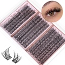 Medium Lash Clusters Short Wispy C Curl Eyelash Clusters 12-16MM Individual Eyelashes Natural Cluster Eyelash Extensions Natural Looking Cluster Lashes by Geeneiya (C Curl,12-14-16)