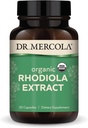 Dr. Mercola Rhodiola Extract, 30 Servings (30 Capsules), Dietary Supplement, Supports Mood and Stress Management, Non-GMO, Certified USDA Organic