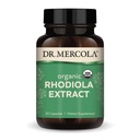 Dr. Mercola Rhodiola Extract, 30 Servings (30 Capsules), Suplemento dietético, apoya la gestión del mood y el estrés, no GMO, certificado USDA Organic