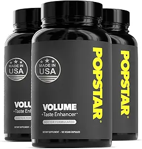 POPSTAR Labs Semen Volume Booster - Men's Semen Health & Fertility Supplement - Doctor Formulado para aumentar el volumen de carga - Made in USA - Non-GMO, Organic, Vegan - 360 cápsulas - (3 Month Supply)