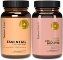 Futuro Kind Best Sellers Bundle ← Vegan Multivitaminas y Collagen Booster ← Vegan Multivitaminas para Mujeres y Hombres con B12, Omega 3, y Vitamina D3 ← Collagen apoya la piel, el pelo y la salud de uñas