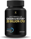 HUMANX Lactobacillus Gasseri " Reuteri+ 20 Billion CFU Plus Prebióticos Orgánicos y Punicaligans - Suplementos Probióticos - Estados Unidos Fabricado - Non-GMO - Rendimiento Capsule de liberación retrasada