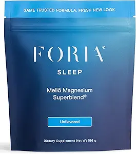 mellö Magnesium Supplement Superblend Powder - Magnesium Glycinate with L-Theanine, GABA, and 70 Trace Minerals - Supports Sleep, Relaxation, Balanced Energy - Unflavored, 30 Servings