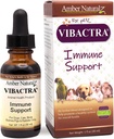 Amber NaturalZ Vibactra Immune Apoyo Herbal Suplemento para Perros, Gatos, Aves, Películas de Guinea y Conejos ← Pet Herbal Blend for General Health ← 1 Fluid Ounce Glass Bottle ← Manufactured in The USA