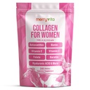 MERRY VITA Collagen for Women – Hydrolyzed Multi Collagen Peptides Types I, II, III, V & X – Collagen Supplement with Vitamin C, Biotin & Hyaluronic Acid – Grass Fed, Non-GMO, 240 Capsules