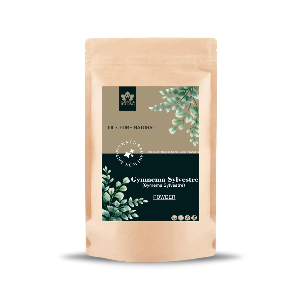 Blessfull Healing Gymnema Sylvestre(Gymema Sylvestre) Powder 100% Pure Natural 100 Gram / 3.52 oz