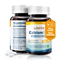 LOVITA Calcium Citrate 800 mg with Magnesium, Vitamin D3 & K2, Bone Strength & Density Supplement for Women & Men, Supports Teeth, Immune Health, Gluten Free, Non-GMO, 120 Vegan Tablets