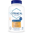 Citracal Slow Release 1200, 1200 mg Calcio Citrato con Vitamina D (1000 UI), Vitamina D3, Bone Health Support, Suplemento Calcio para Edades 12+, 185 Cuenta