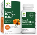 Terry Naturalmente Omega-7 Dry Eye Relief - 60 Softgels - Eye Moisture & Comfort - Non-GMO, Gluten Free - 60 Servings