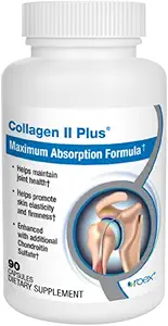 Roex Vitamins | Collagen II Plus | Vegetable Capsules | Organic | Joint Health | Anti-Aging | 90 Count