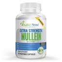 Extra Strength Mullein Capsules 10:1 Extract, Respiratory & Immune Health, Lung Cleanse, 100% pura hierba entera, Gluten Free, Non-GMO, 120 Conde, 4 Month Supply, Made in The USA