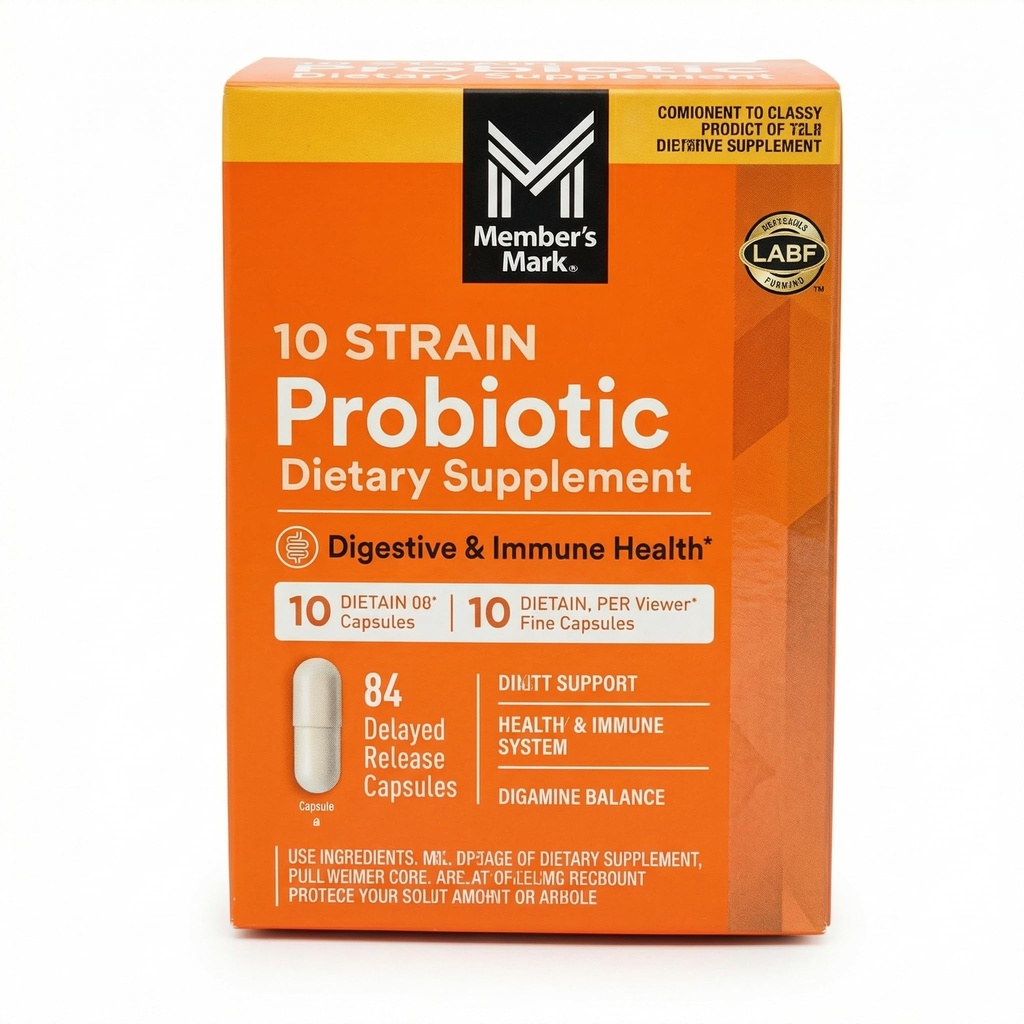 Daily Capsules for Women and Men, 10 Strain Blend with Lactobacillus, Delayed Release, 84 Count