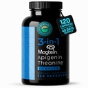 Magnesium Theanine L-Threonate Apigenin Supplement for Sleep Aid-3- in-1 Complex Supplement Support Relaxation- Melatonin-Free Magnesium- Zero Fillers- Gluten Free ' Non-GMO-120 Count Veggie Capsules