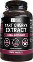 PURE Original INGREDIENTES Extracto de cereza de tarta (365 capsules) No hay magnesio o rifles de arroz, siempre puro, Verificado