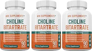 Bundle Combo para 3 botellas totales de Bitartrate Choline 900mg Por Serving