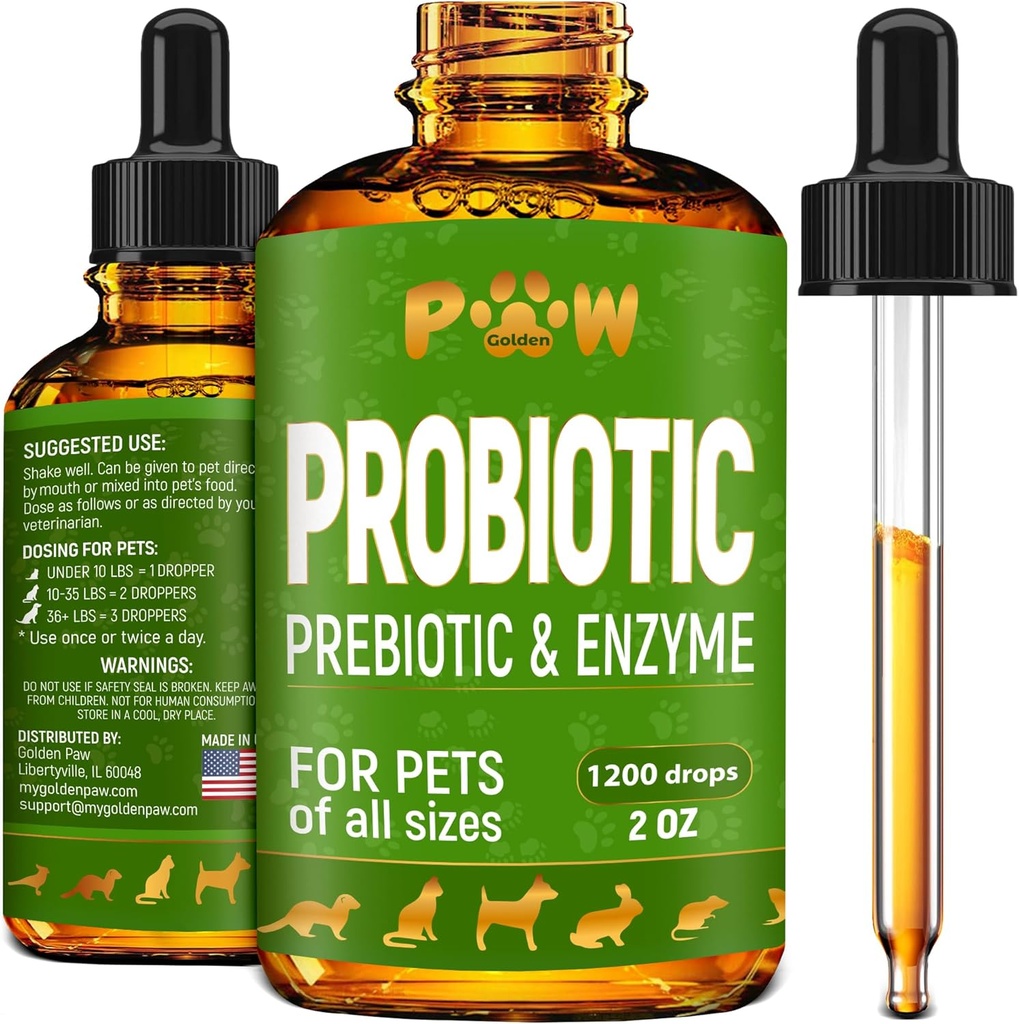 Probióticos líquidos para perros " Cats of All Ages " Perro Probióticos para proporcionar equilibrio de la digestión Silencio prebiótico para la absorción de alimentos armónicos