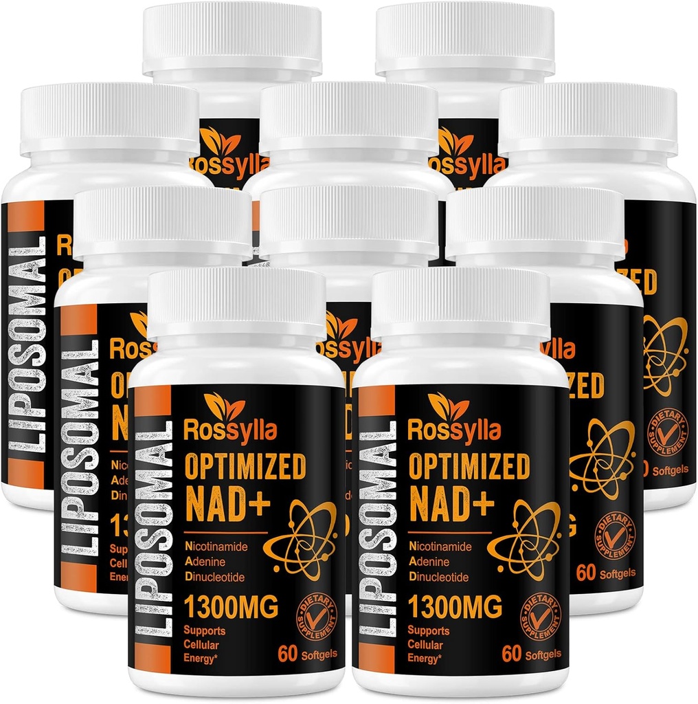 1300 MG Liposomal NAD+ Suplemento Silencio Highest Absorption  Purest NAD Suplemet to Boost NAD+ Effetively ¦ Boosting NAD+ Suplemento para la derrota envejecida, energía celular, longevidad